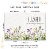 WildFlowers Personalized 2-Pocket Folder