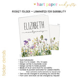 WildFlowers Personalized 2-Pocket Folder