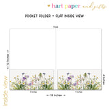 WildFlowers Personalized 2-Pocket Folder