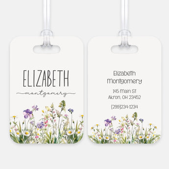 WildFlowers Luggage Bag Tag