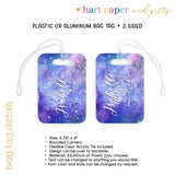 Galaxy Stars Moon Space Luggage Bag Tag