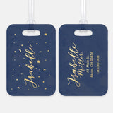 Stars Moon Space Luggage Bag Tag