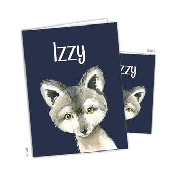 Wolf Personalized 2-Pocket Folder