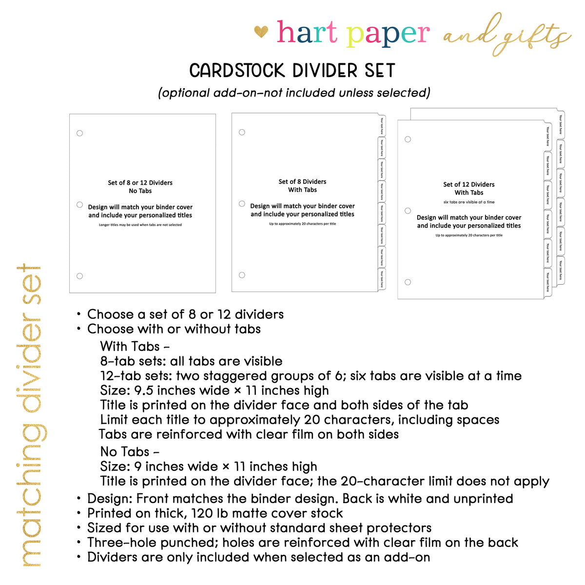 The image is a set of dividers for a cardstock, and it includes a set of dividers with a variety of sizes and designs.
