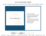 Art Thank You Cards Note Card Stationery •  Fill In the Blank Stationery Thank You Cards - Everything Nice