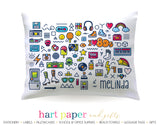 I Love the 80's Retro Personalized Pillowcase Pillowcases - Everything Nice