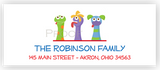 Puppet Show Return Address Labels • Self Adhesive Stickers Return Address Labels - Everything Nice