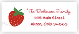 Strawberry d Return Address Labels • Self Adhesive Stickers Return Address Labels - Everything Nice