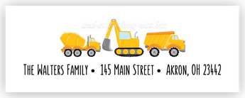 Construction II Address Labels • Self Adhesive Stickers Return Address Labels - Everything Nice