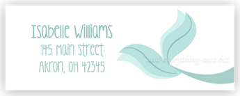 Mermaid Tail Address Labels • Self Adhesive Stickers Return Address Labels - Everything Nice