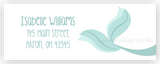 Mermaid Tail Address Labels • Self Adhesive Stickers Return Address Labels - Everything Nice