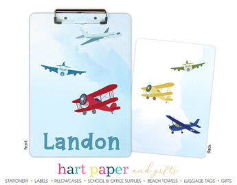 Airplane Personalized Clipboard School & Office Supplies - Everything Nice