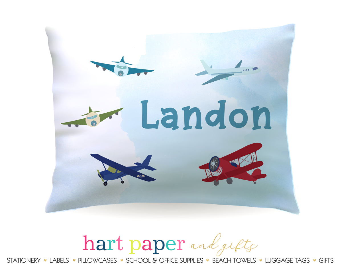 Airplane Personalized Pillowcase Pillowcases - Everything Nice