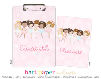 Ballerina Ballet Personalized Clipboard School & Office Supplies - Everything Nice