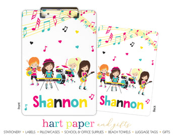 Band Music Personalized Clipboard School & Office Supplies - Everything Nice