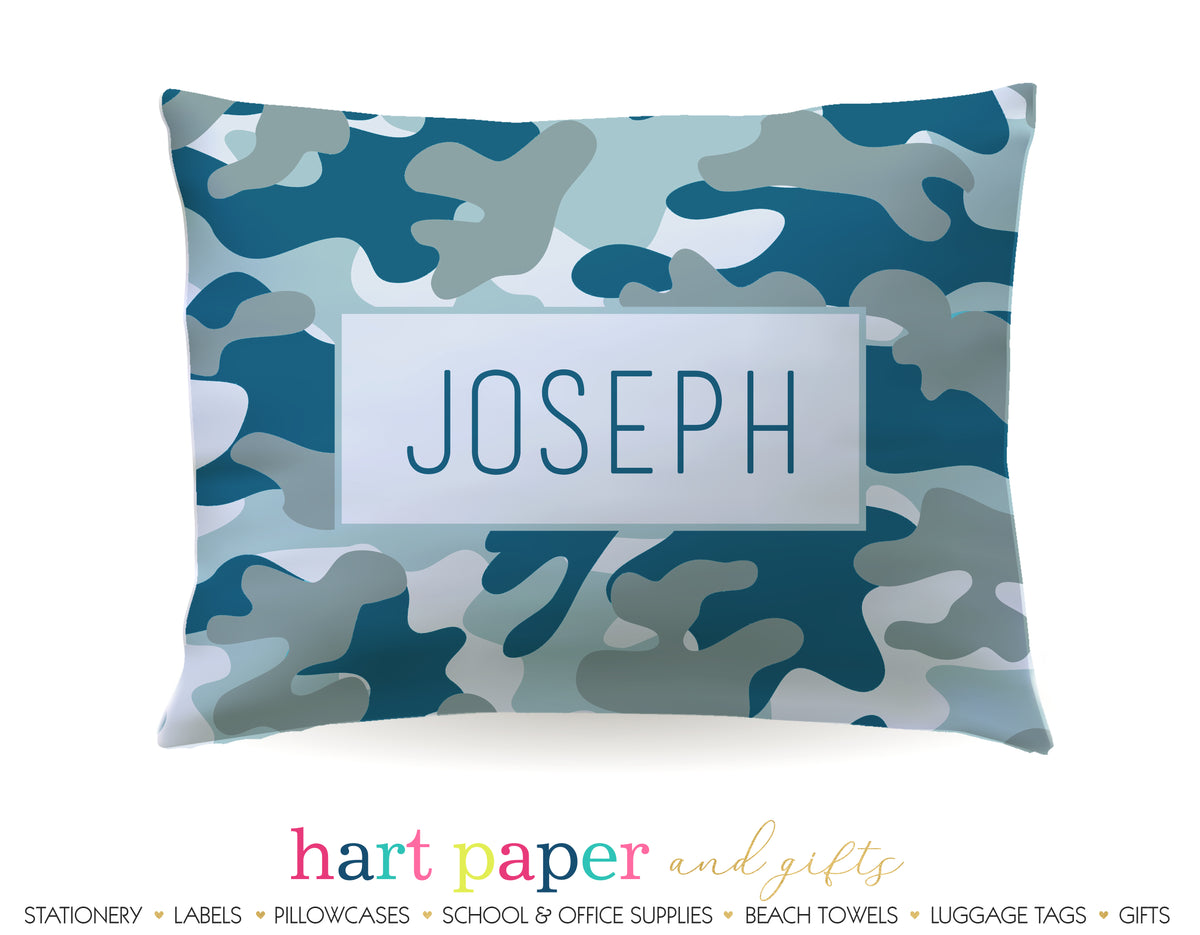Camo Camouflage Personalized Pillowcase Pillowcases - Everything Nice