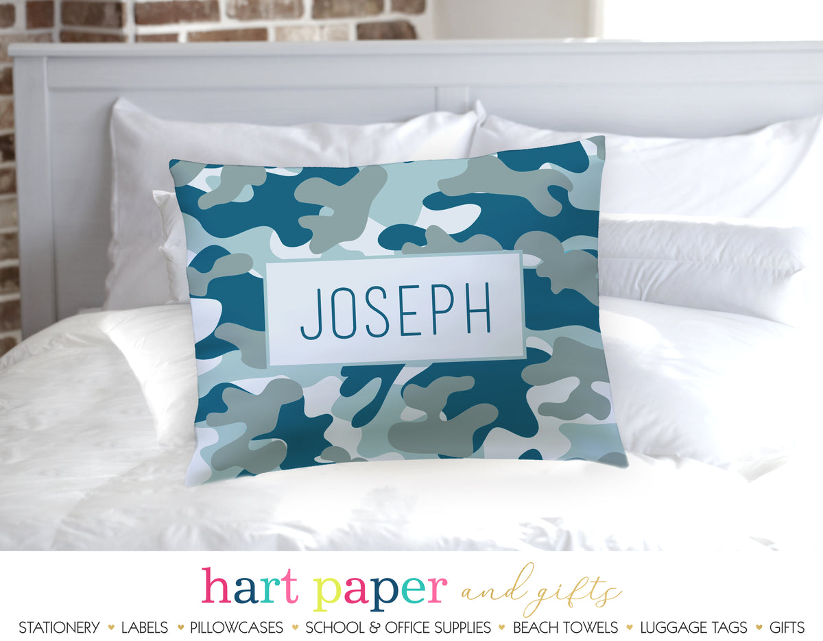 Camo Camouflage Personalized Pillowcase Pillowcases - Everything Nice
