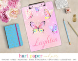Butterfly Personalized Clipboard School & Office Supplies - Everything Nice
