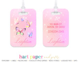 Rainbow Butterflies Luggage Bag Tag School & Office Supplies - Everything Nice