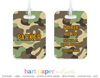 Camouflage Camo Luggage Bag Tag School & Office Supplies - Everything Nice