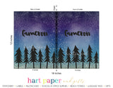 Trees Forest Galaxy Stars Sky Space Personalized 2-Pocket Folder School & Office Supplies - Everything Nice