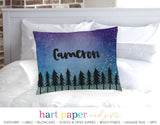 Galaxy Stars Trees Personalized Pillowcase Pillowcases - Everything Nice