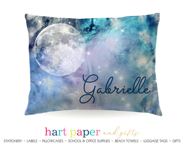Moon Galaxy Stars Space Celestial Personalized Pillowcase Pillowcases - Everything Nice