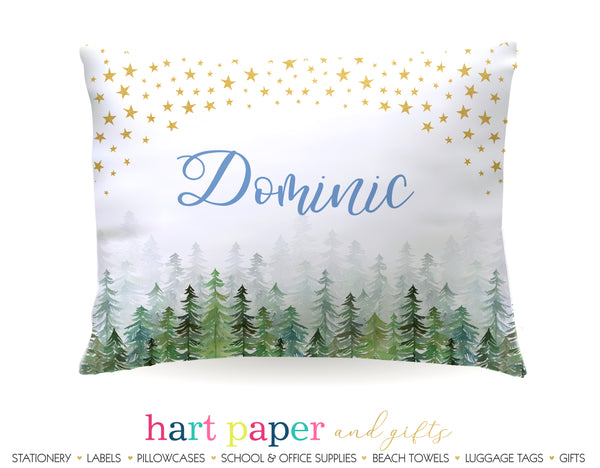Stars Trees Camping Personalized Pillowcase Pillowcases - Everything Nice