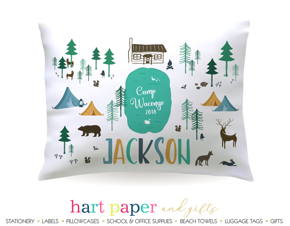 Camp Camping Personalized Pillowcase Pillowcases - Everything Nice