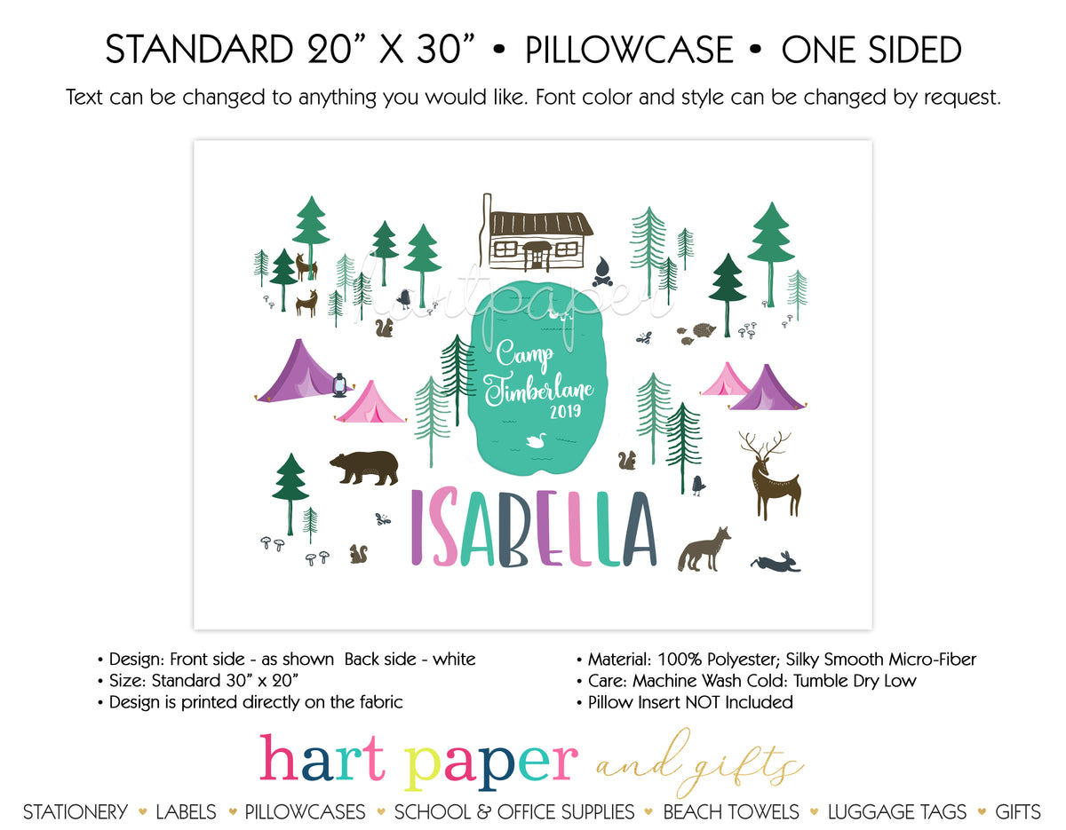 Camp Camping Personalized Pillowcase Pillowcases - Everything Nice