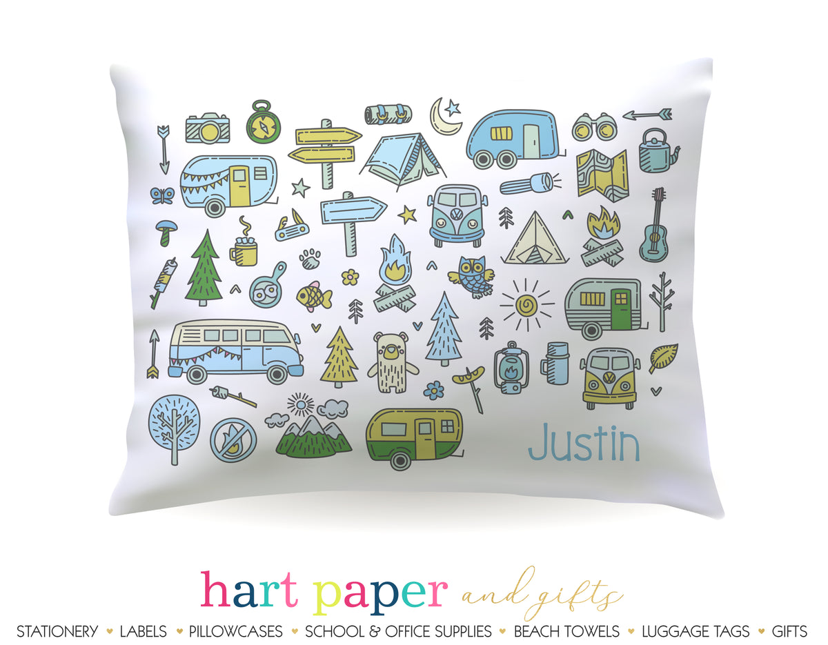 Camp Camping Personalized Pillowcase Pillowcases - Everything Nice