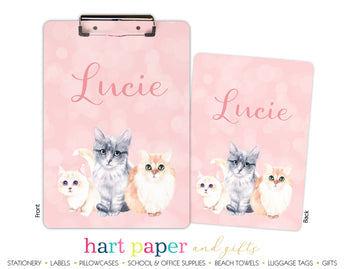 Cat Kitten Personalized Clipboard School & Office Supplies - Everything Nice