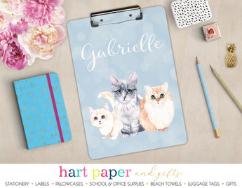 Cat Kitten Personalized Clipboard School & Office Supplies - Everything Nice
