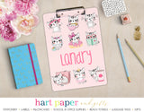 Cat Kitten Hearts Personalized Clipboard School & Office Supplies - Everything Nice