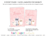 Cat Kitten Personalized 2-Pocket Folder School & Office Supplies - Everything Nice