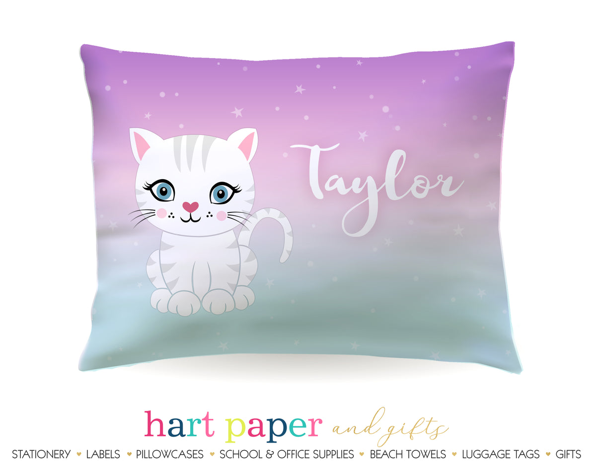 Cat Kitten Personalized Pillowcase Pillowcases - Everything Nice
