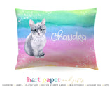 Rainbow Cat Personalized Pillowcase Pillowcases - Everything Nice