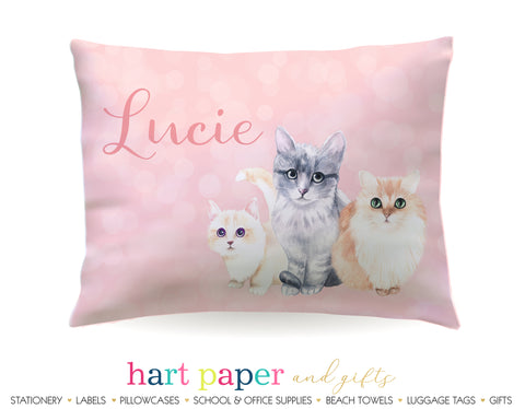 Cat Kitten Personalized Pillowcase Pillowcases - Everything Nice