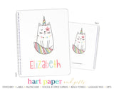 Caticorn Unicorn Cat Personalized Notebook or Sketchbook School & Office Supplies - Everything Nice