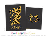 Cheetah Print Cat Personalized 2-Pocket Folder School & Office Supplies - Everything Nice