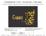 Cheetah Cat Personalized Pillowcase Pillowcases - Everything Nice
