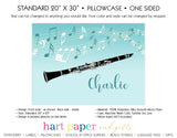 Clarinet Personalized Pillowcase Pillowcases - Everything Nice