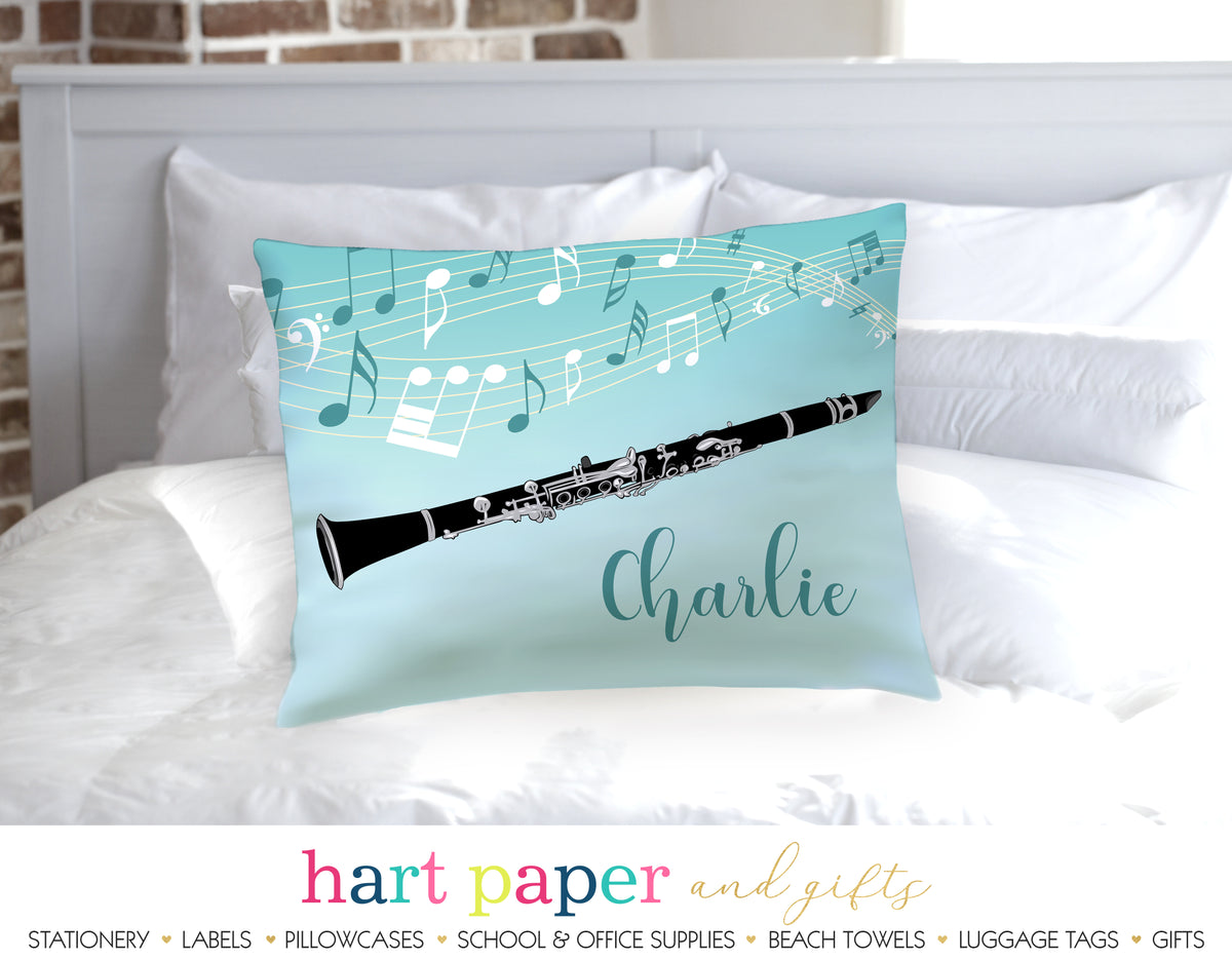 Clarinet Personalized Pillowcase Pillowcases - Everything Nice