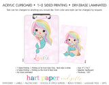 Rainbow Mermaid e Personalized Clipboard School & Office Supplies - Everything Nice