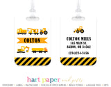 Construction Trucks Luggage Bag Tag School & Office Supplies - Everything Nice