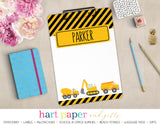 Construction Trucks Personalized Clipboard School & Office Supplies - Everything Nice