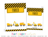 Construction Trucks Personalized 2-Pocket Folder School & Office Supplies - Everything Nice