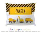 Construction Trucks Personalized Pillowcase Pillowcases - Everything Nice