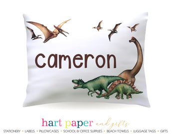 Dinosaur Dino Personalized Pillowcase Pillowcases - Everything Nice