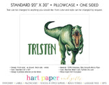 T-Rex Dinosaur Dino Personalized Pillowcase Pillowcases - Everything Nice